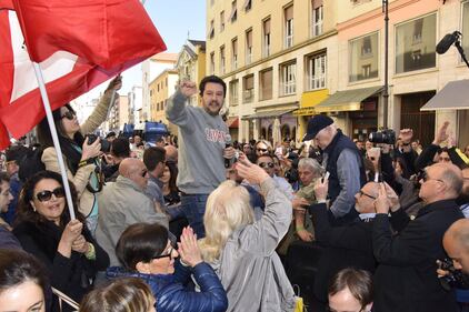 Le contestazioni a Salvini a Livorno 8