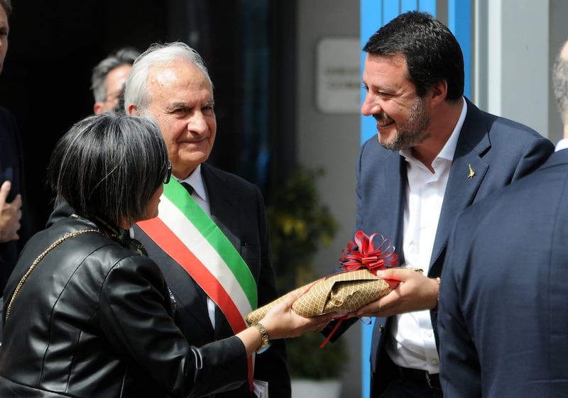 Matteo Salvini inaugura il nuovo commissariato di polizia di Corleone 3