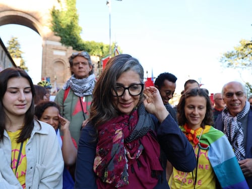 La Albanese guida la marcia contro l'accordo di pace a Gaza. "È per completare il genocidio"
