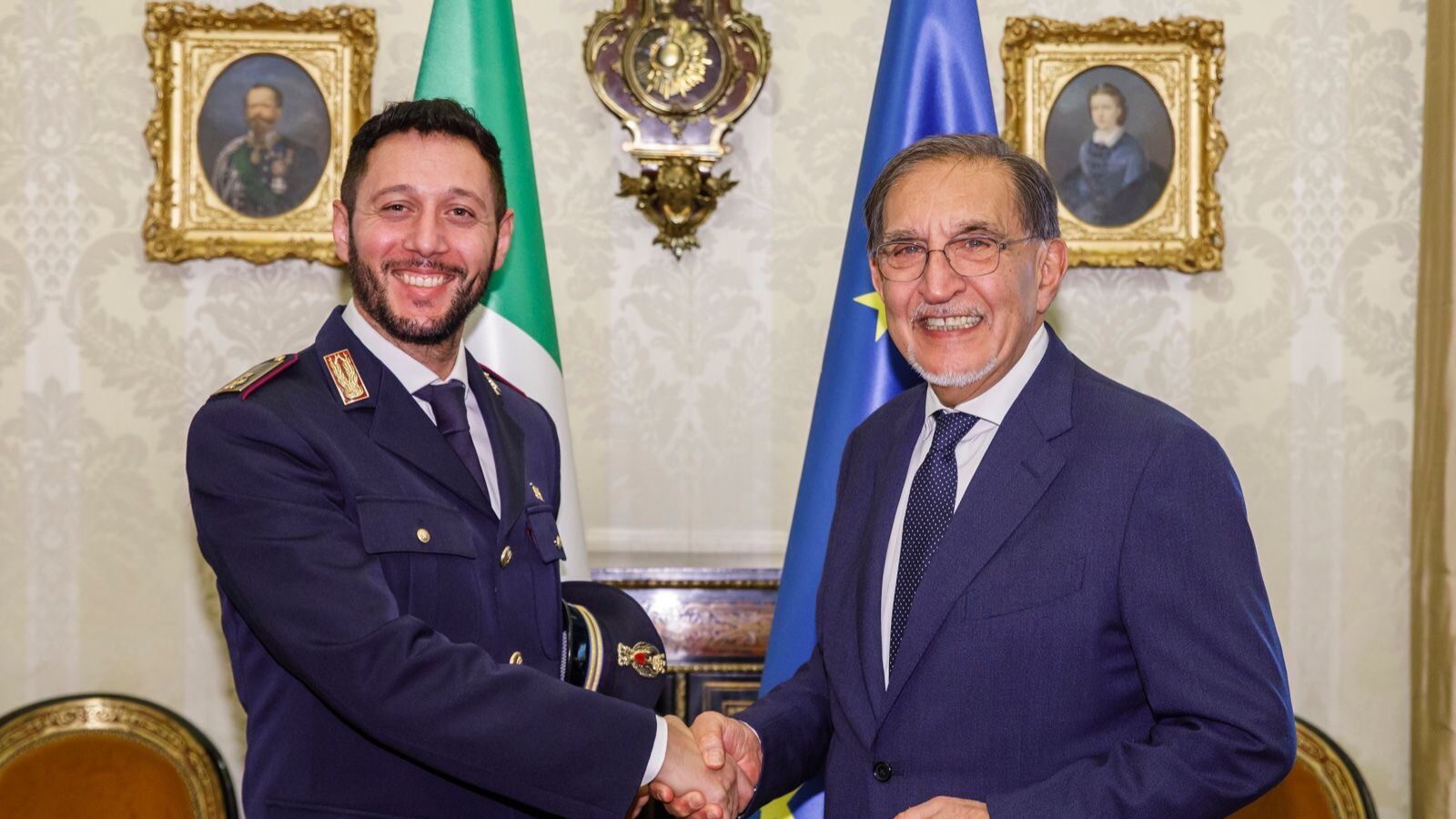 “Colpito da mancato riconoscimento di Milano”. La Russa ospita in Senato il poliziotto eroe