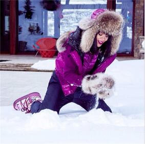 Rihanna, festa sulla neve per i 26 anni 6