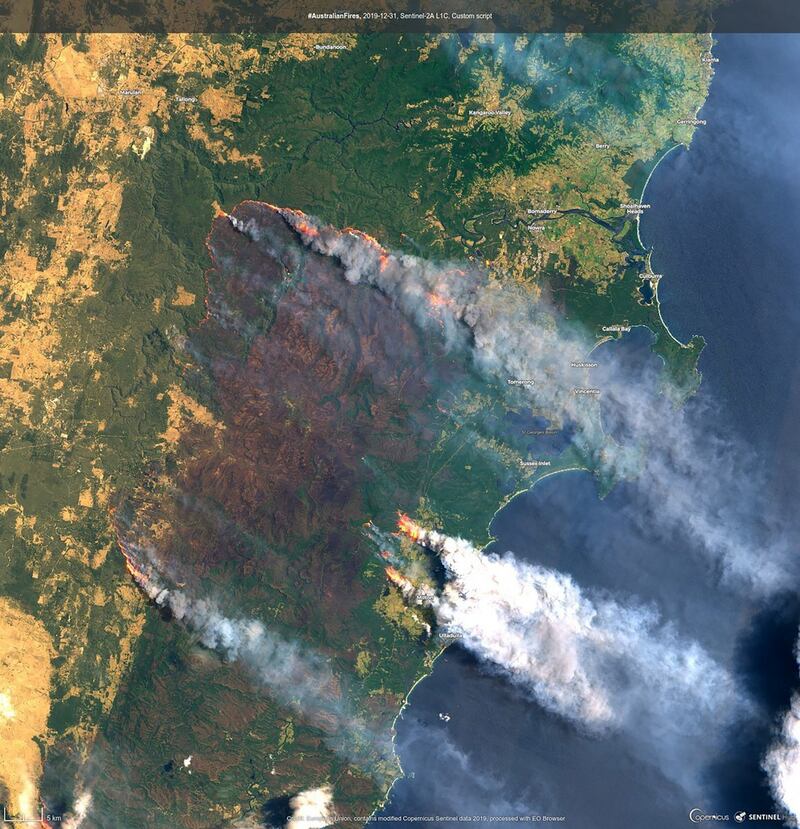 Incendi in Australia, le immagini dal satellite 1
