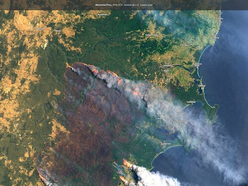 Incendi in Australia, le immagini dal satellite