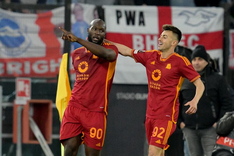 Lukaku gol Roma Brighton