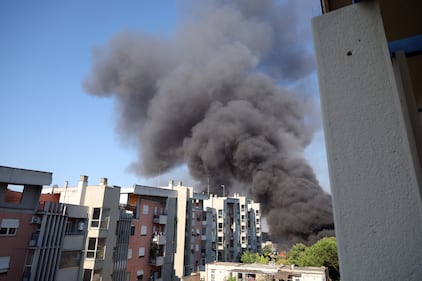 L'esplosione della polpa di Gpl in quartiere Prenestino a Roma 3
