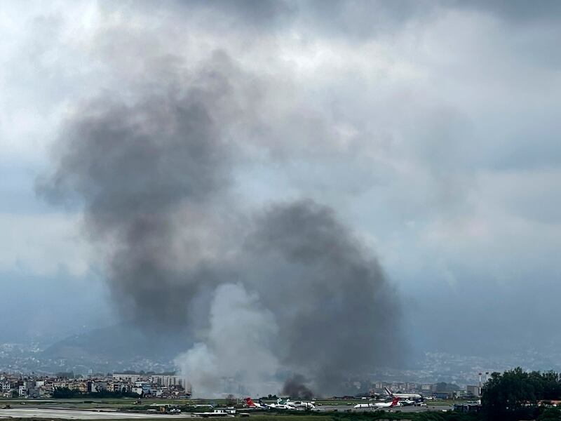 Le immagini dell'incidente aereo a Kathmandu 6