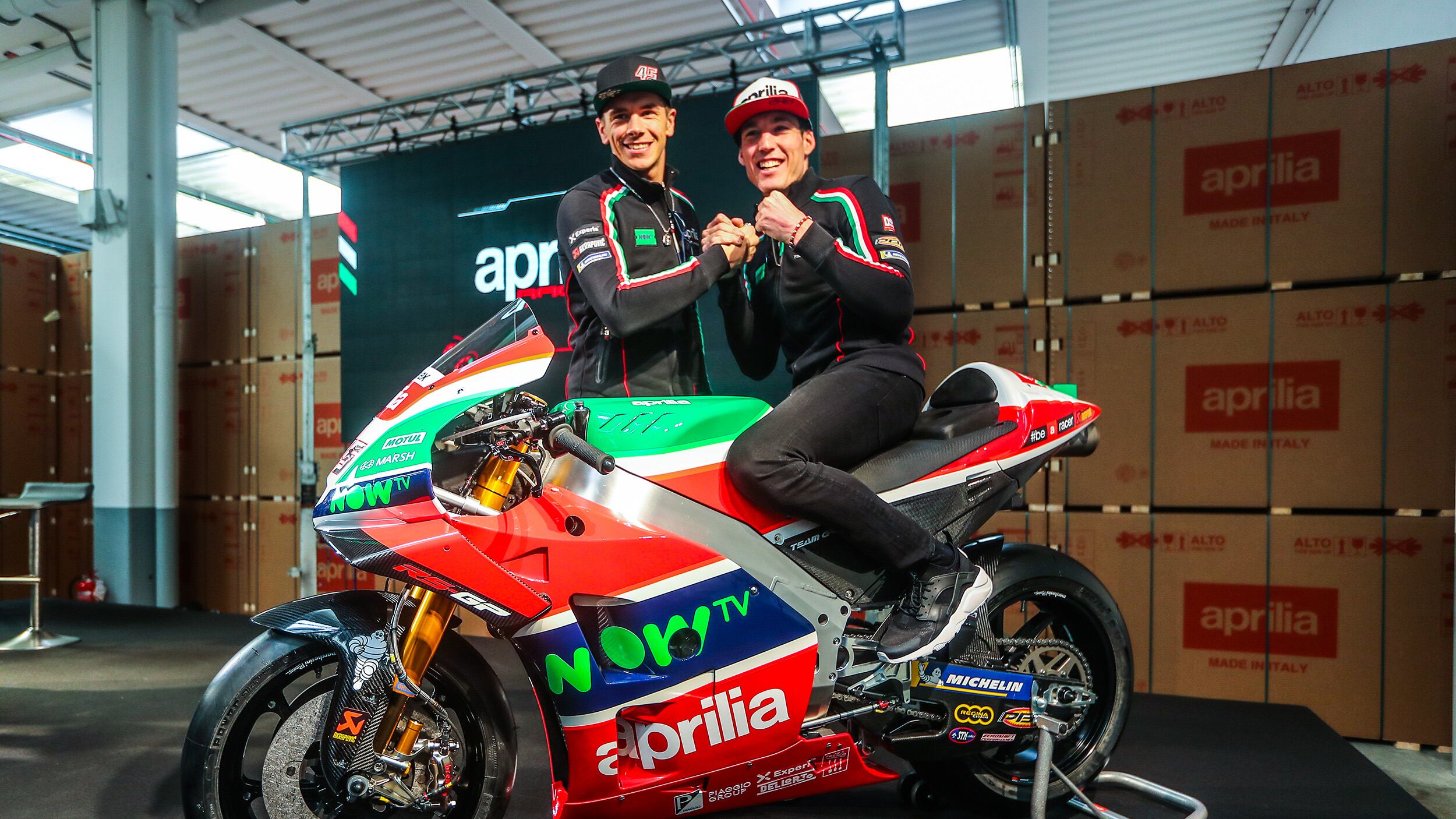 L'Aprilia è cresciuta e "adesso ce la giochiamo...". Colaninno: "È un orgoglio italiano"