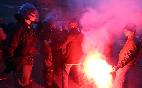 Segrate, Salvini attaccato dagli antagonisti 4