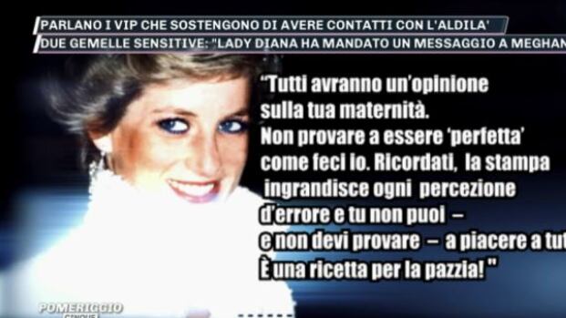 La rivelazione choc delle gemelle: "Lady D. ha mandato un messaggio a Meghan"