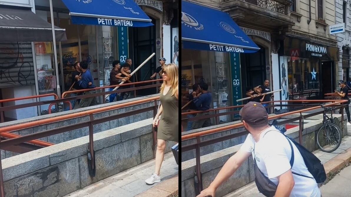 Le sprangate in centro a Milano: la rissa choc tra nordafricani