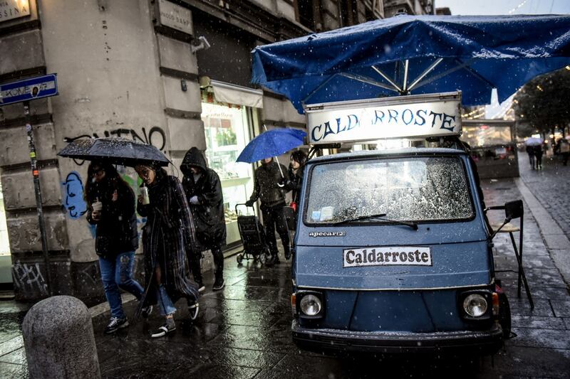 Arriva la prima neve a Milano 5