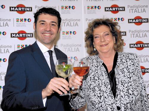 Una terrazza Martini con vista su Expo