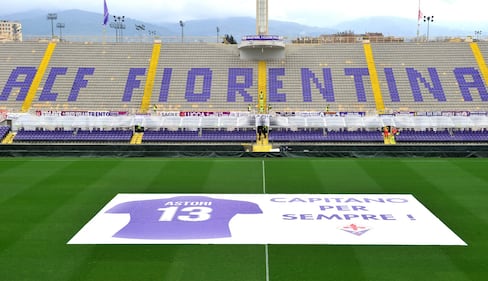 L'omaggio della Fiorentina a Davide Astori 5