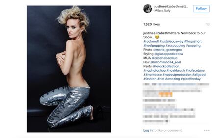 Justine Mattera nuda su Instagram 2
