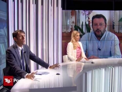 Salvini sbotta in tv contro giornalista di Repubblica