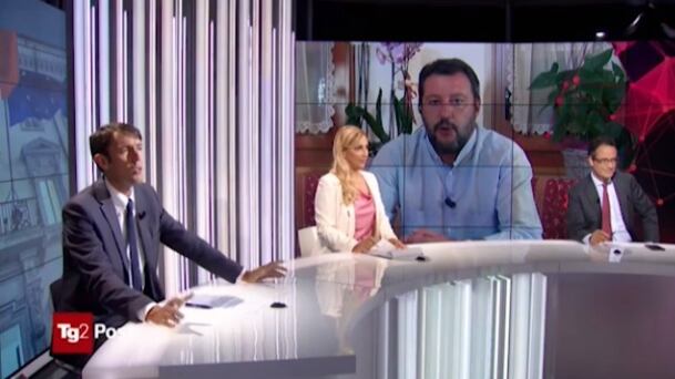 Salvini sbotta in tv contro giornalista di Repubblica