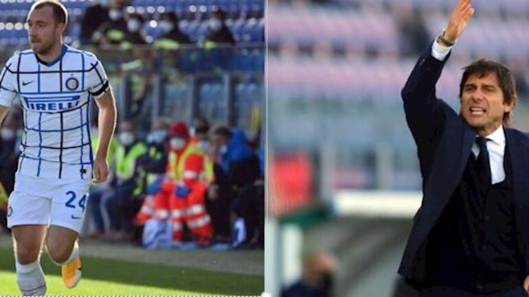 La frase urlata da Conte a Eriksen: lo scontro continua