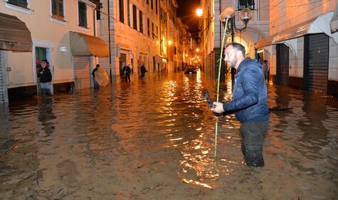 Chiavari: sott'acqua: danni e disagi causati dall'Entella 16