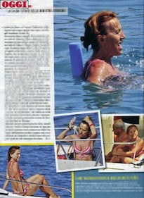 Elsa Fornero al mare in Sardegna 2