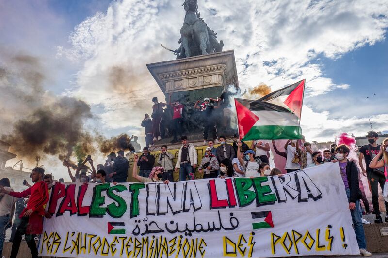 Milano, in piazza per la Palestina 8