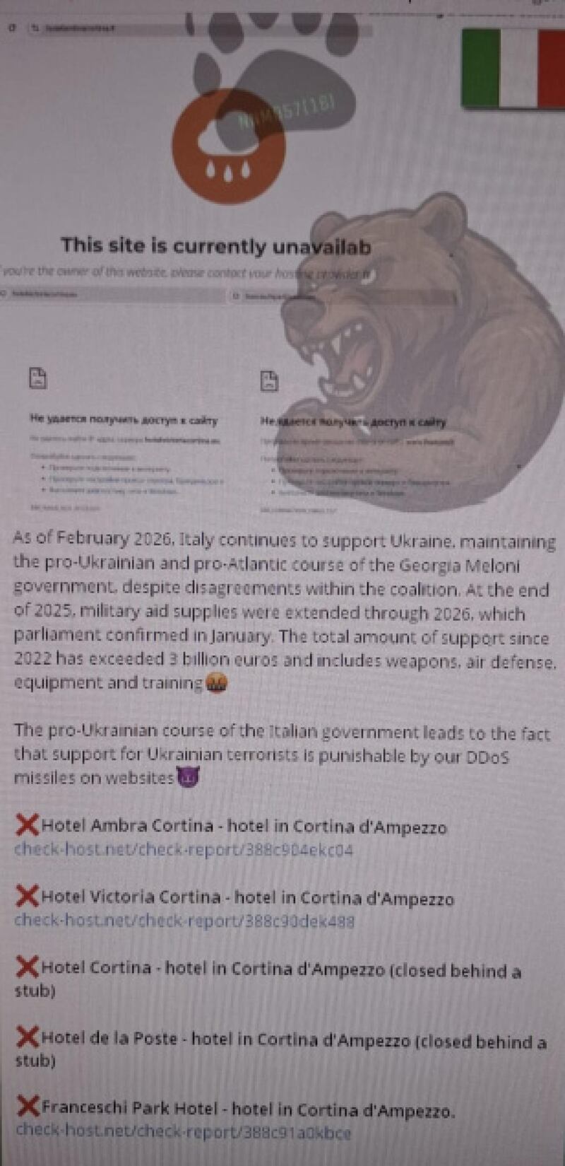 L'ombra del Cremlino sui Giochi: Leonardo e il sito di Milano Cortina nel mirino degli hacker russi
