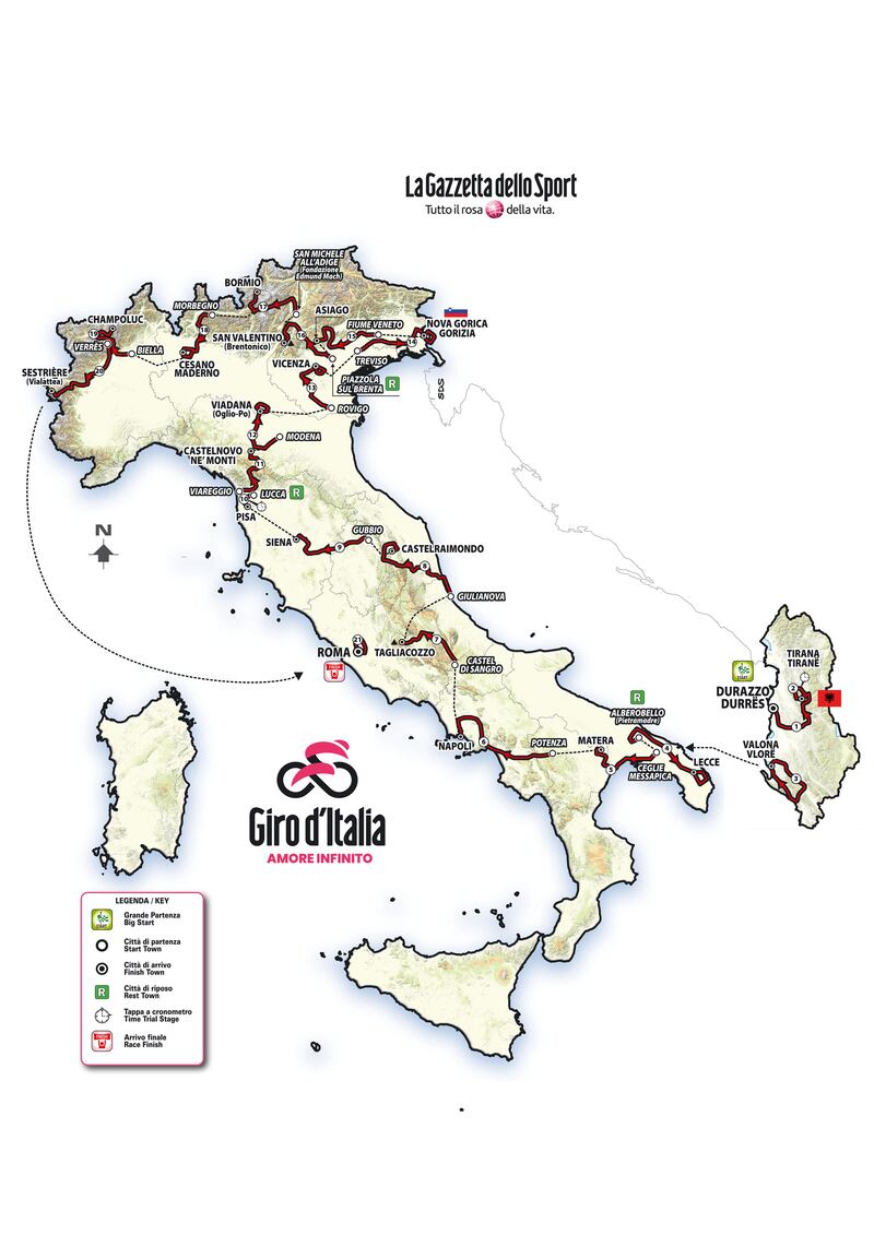 Giro d'Italia tutte le tappe 51