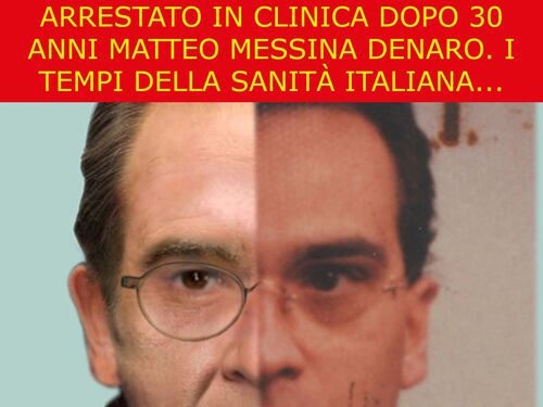 La satira del giorno. Arrestato in clinica Messina Denaro
