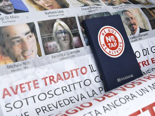 San Foca, protesta del comitato No Tap
