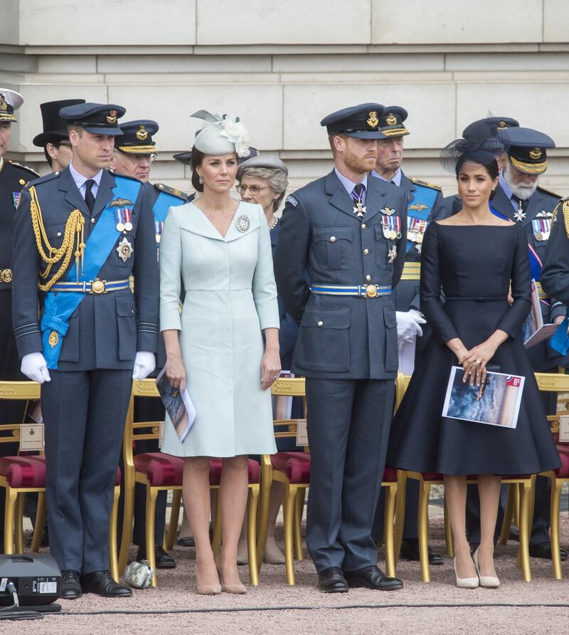 Meghan Markle e Kate Middleton al centenario del Raf 3