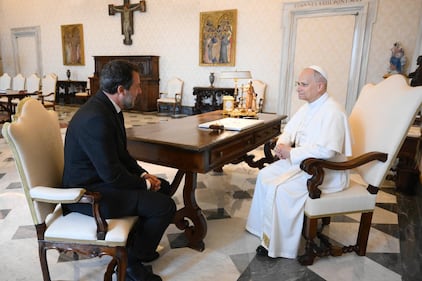 Matteo Salvini e la figlia Mirta in udienza da Papa Leone XIV 15