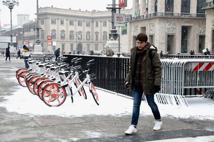 La neve imbianca Milano 19