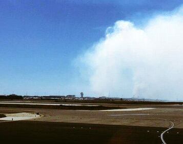 Incendio a Fiumicino: bloccatti i decolli 4
