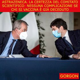 Ecco la satira del giorno. Astrazeneca. La certezza del CTS 1