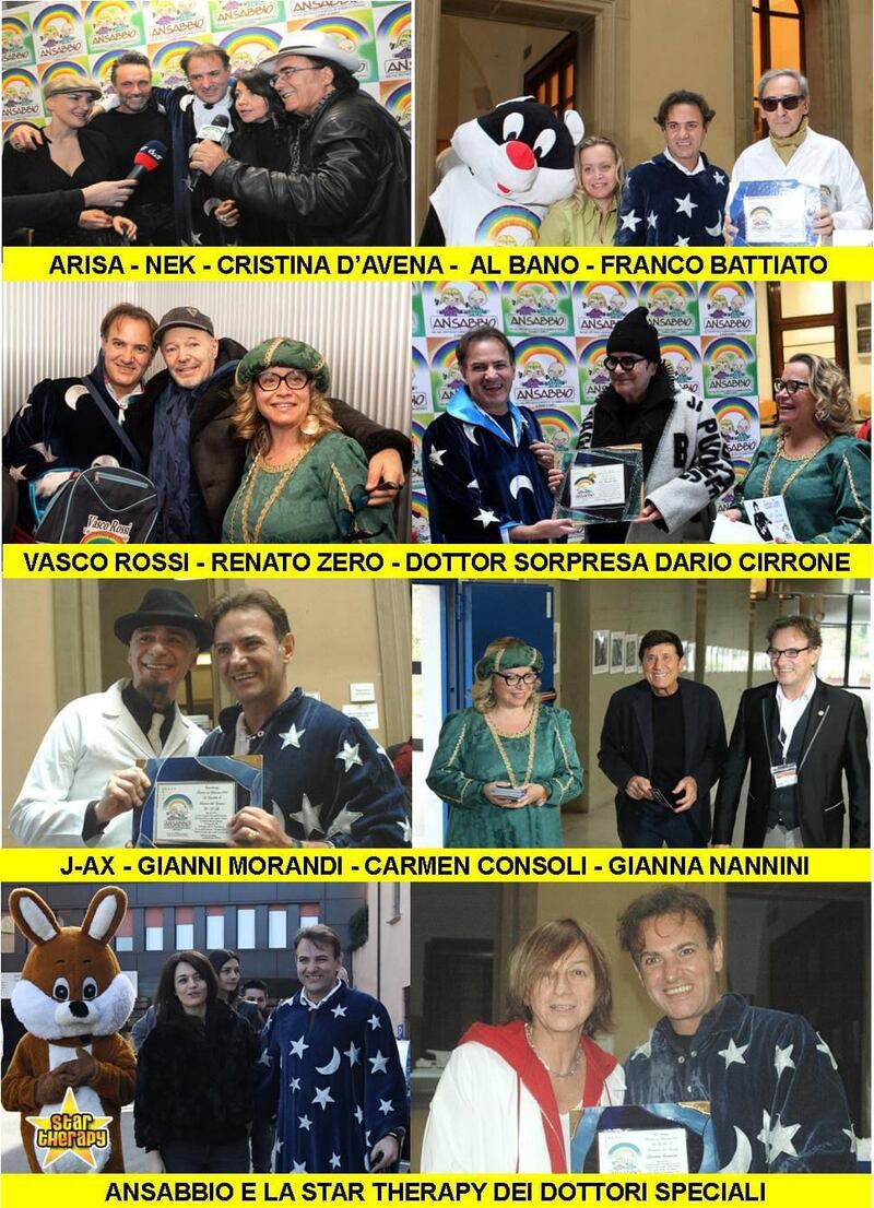 Molti degli artisti che hanno partecipato alla Star Therapy