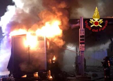 Incendio a Melegnano 2
