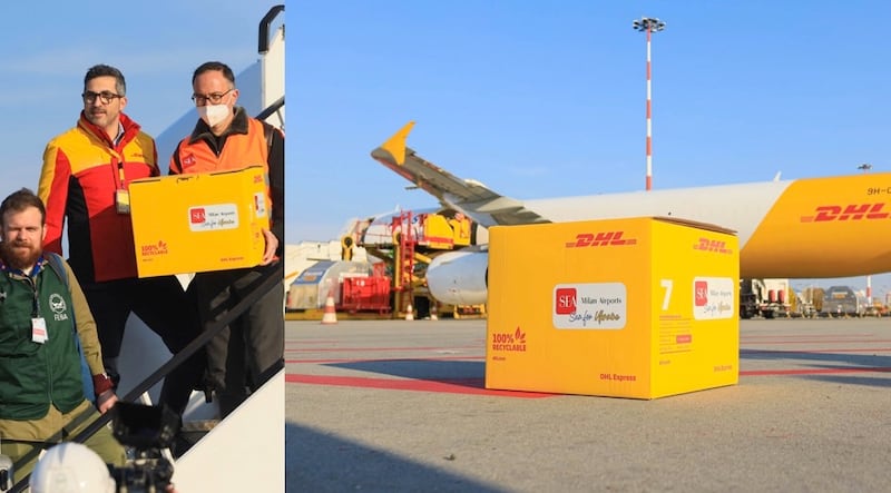 Armando Brunini, ad di Sea e Christian Salerno, Dhl Express Italy