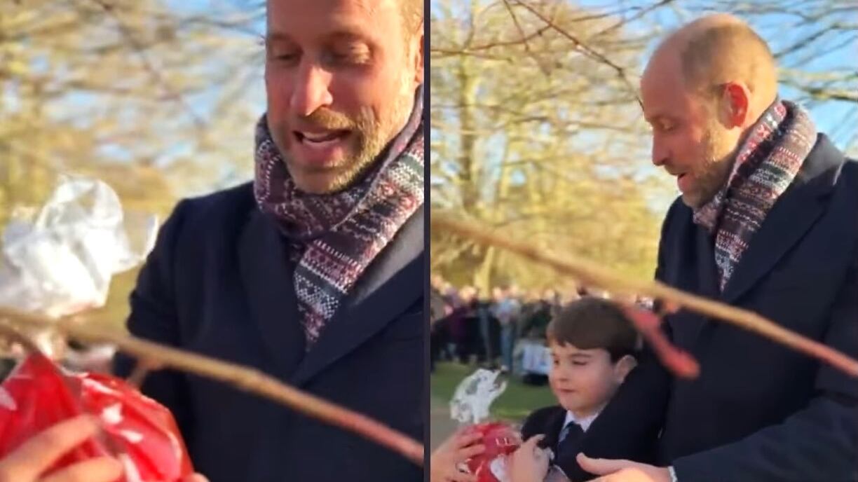 Louis ruba la scena a William e Kate a Natale: e il video del principino diventa virale