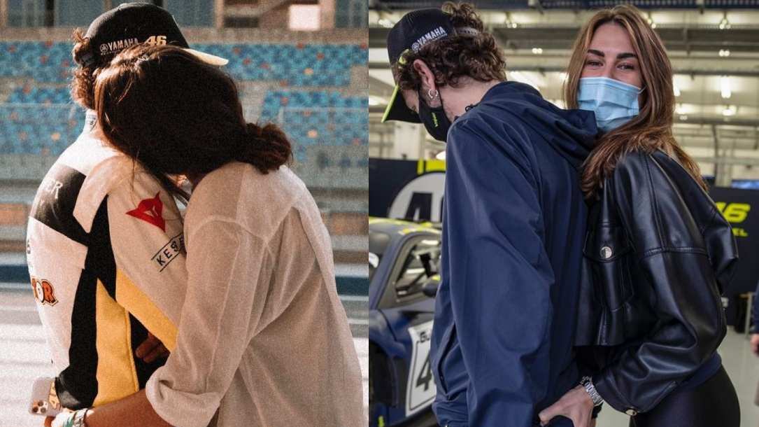 "Mi stai toccando lì", "Cretino": botta e risposta tra Rossi e la fidanzata
