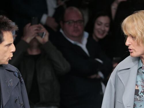 Zoolander sfila sulla passerella di Valentino