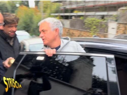 Mourinho vede Staffelli e fugge via