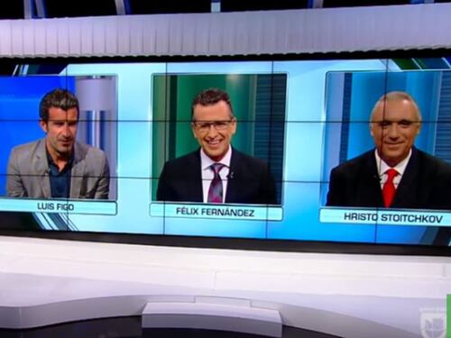 Lite in tv tra Luis Figo e Hirsto Stoichkov