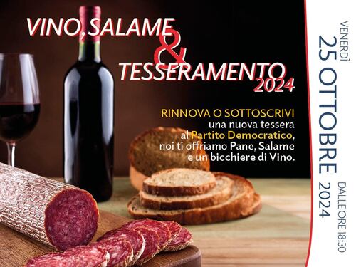 "Con la tessera un bicchiere di vino con un panino". Così il Pd cerca nuovi elettori