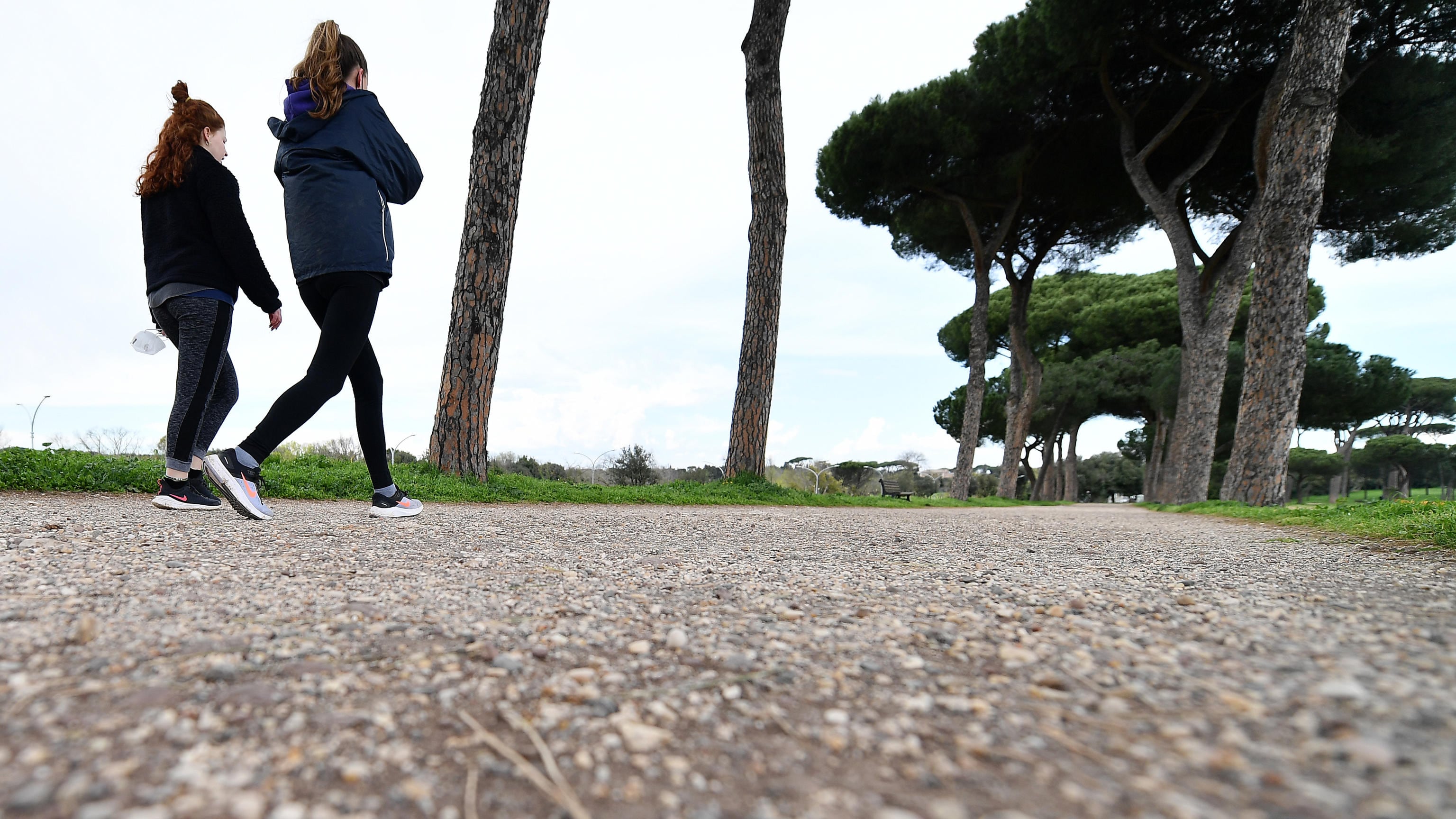 I pini di Villa Pamphilj difesi con gli abbracci dei neomondisti