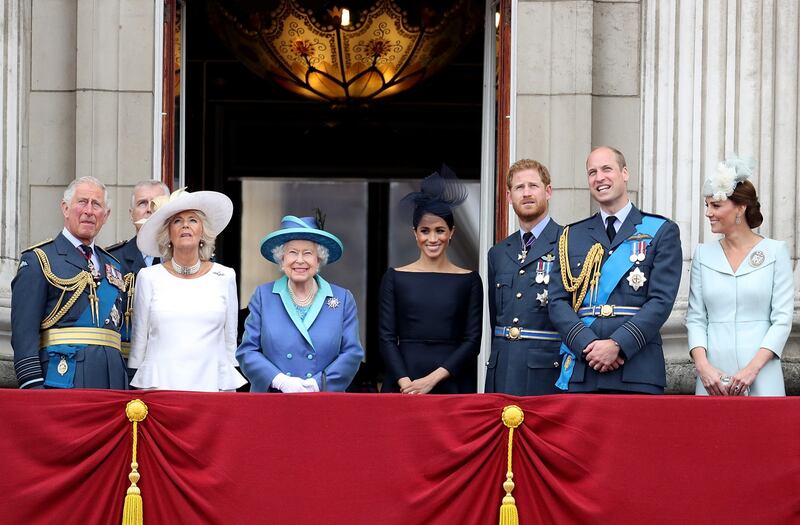 Meghan Markle e Kate Middleton al centenario del Raf 5