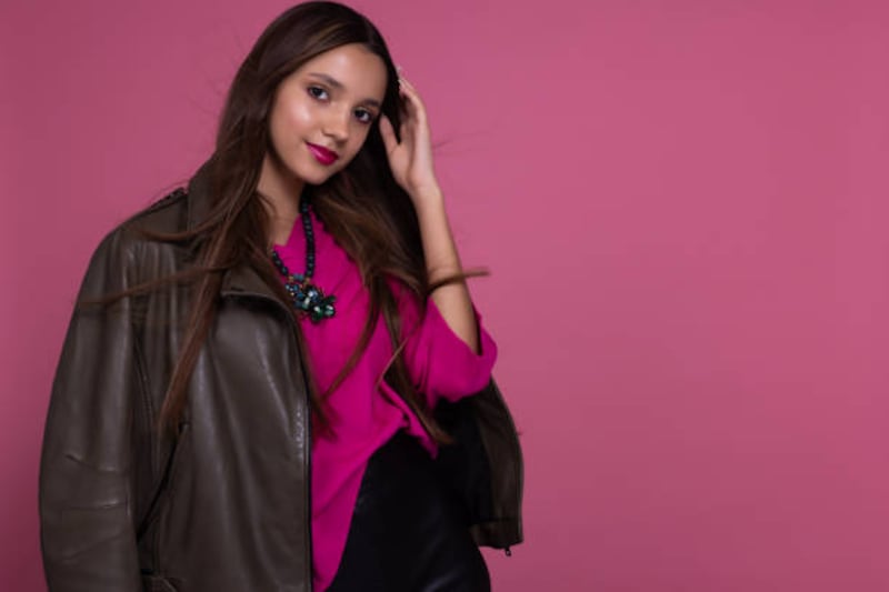blazer di pelle colorato