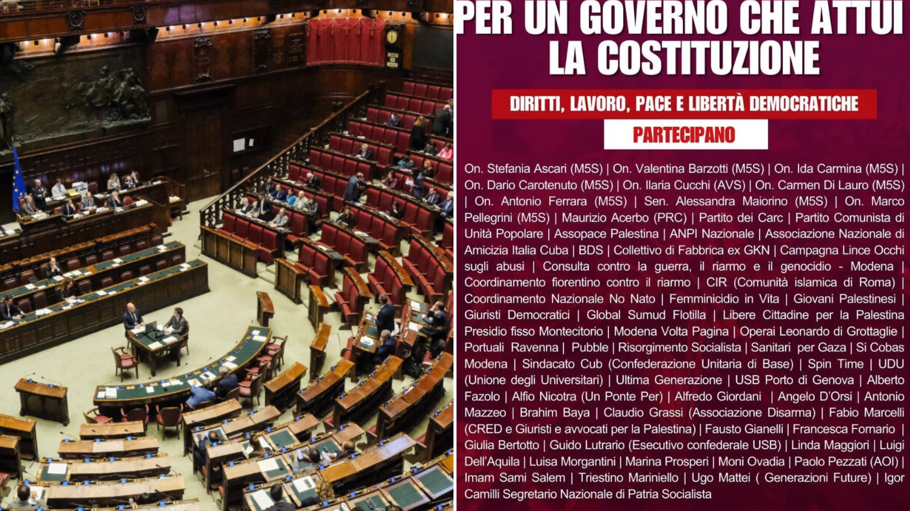 Alla Camera l'abbraccio estremista tra M5S, Carc, imam e centri sociali. E attaccano anche il Giornale