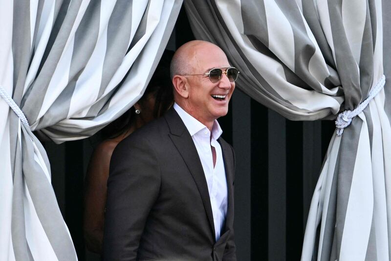 Parata di stelle per il primo party del matrimonio Bezos - Sanchez 9