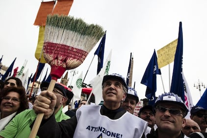 La manifestazione degli imprenditori a Roma 7