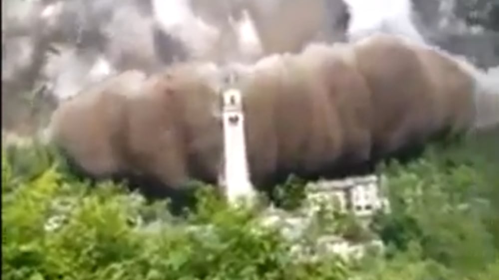1500 persone bloccate da una frana in Valchiavenna