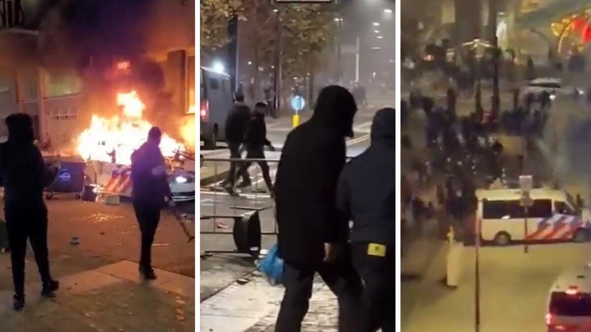 Fiamme, spari, scontri con i no vax: a Rotterdam scoppia l'inferno